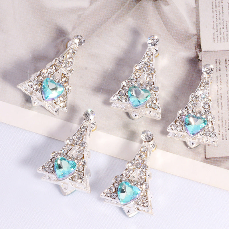 Wholesale 2PCS/Pack Three-Dimensional Eiffel Tower Alloy Hole Loose Beads DIY Mobile Phone Key Chain Necklace Bag Chain Accessories