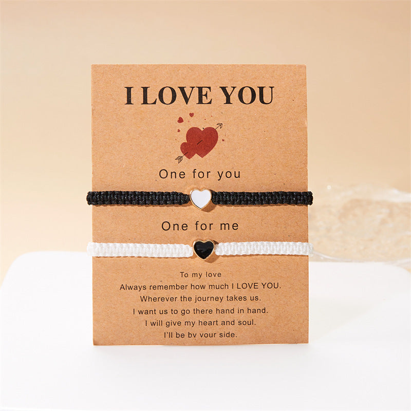 Wholesale  fresh couple paper card bracele