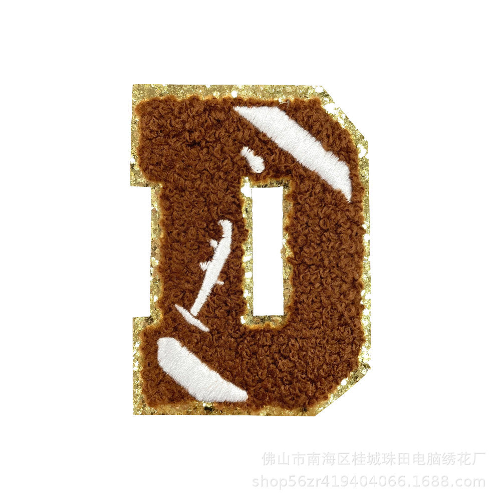Wholesale Teacher S Day Chenille Embroidered Letter Bow Patch Set Self Adhesive Iron On DIY Decor For Shoes And Hats