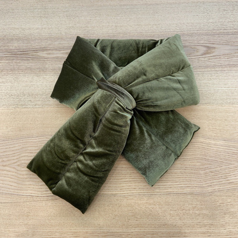 Wholesale Imitation Suede Thickened Warm Plush Down Cotton Scarves