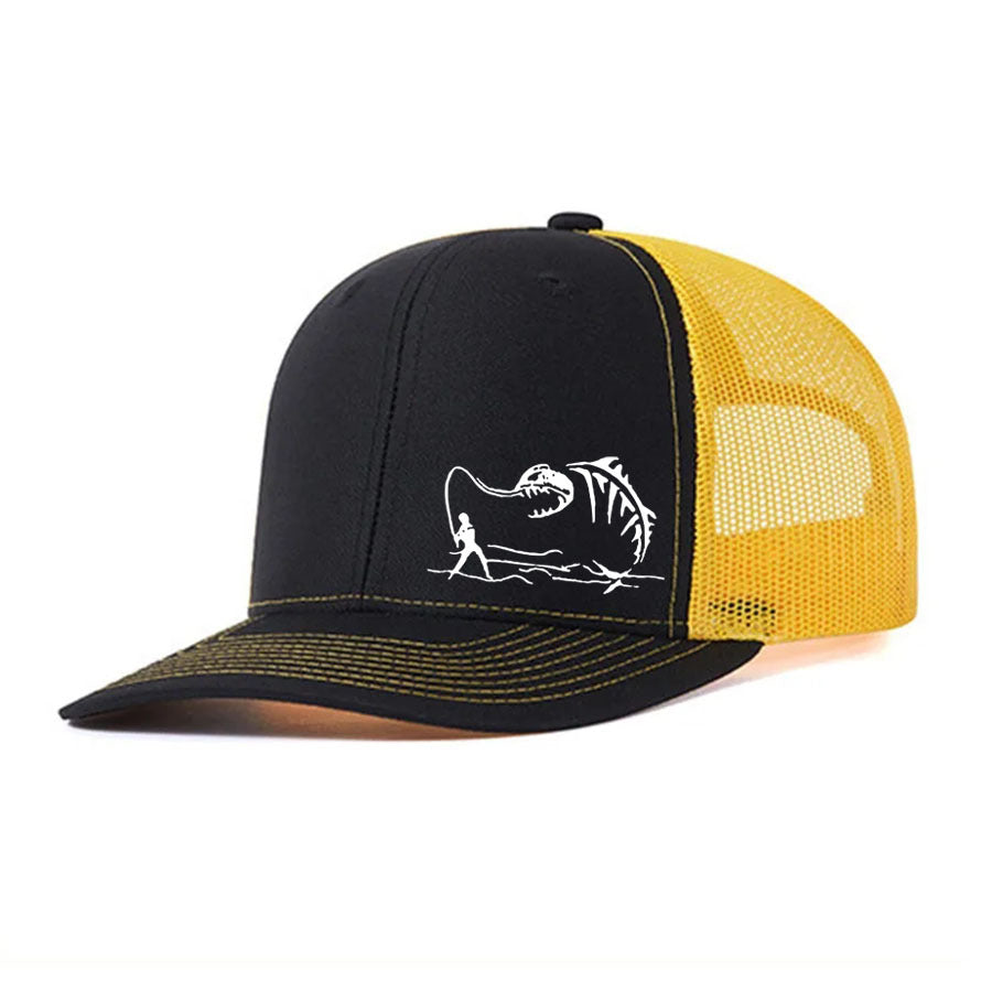 Wholesale Fisherman print mesh color breathable baseball