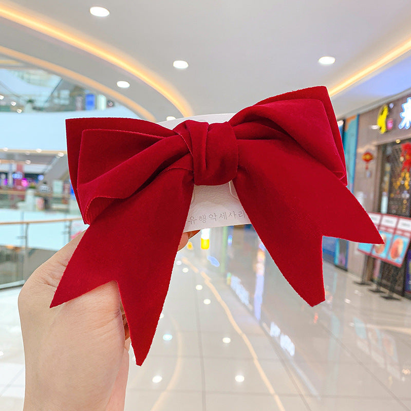 Wholesale Velvet Big Bow Hair Clip