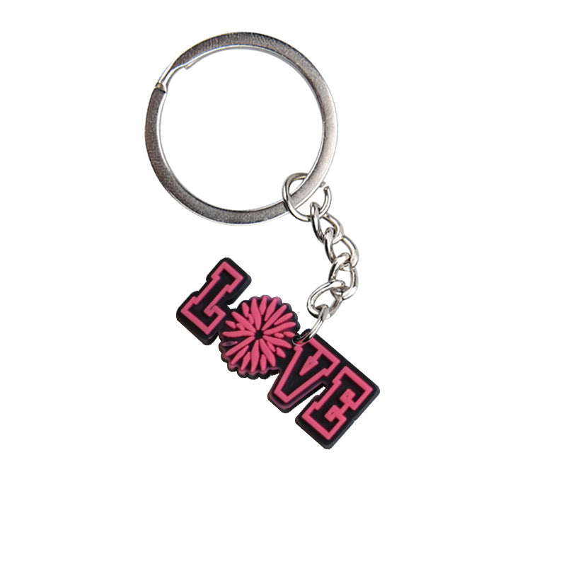 Llavero de la escuela de la escolar de la animadora de aleación de zinc al por mayor