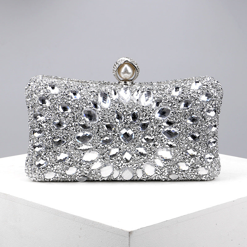 Wholesale Polyester Diamond Evening Bag