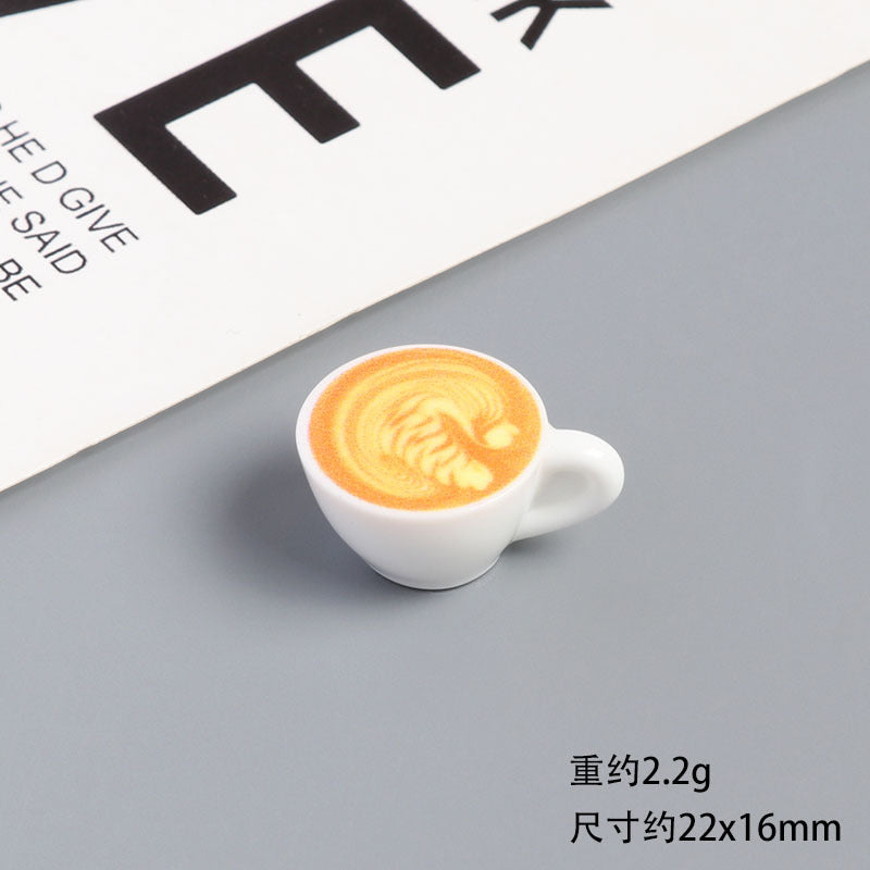 Wholesale Resin Miniature Coffee Cup Plate And Saucer Doll Accessories