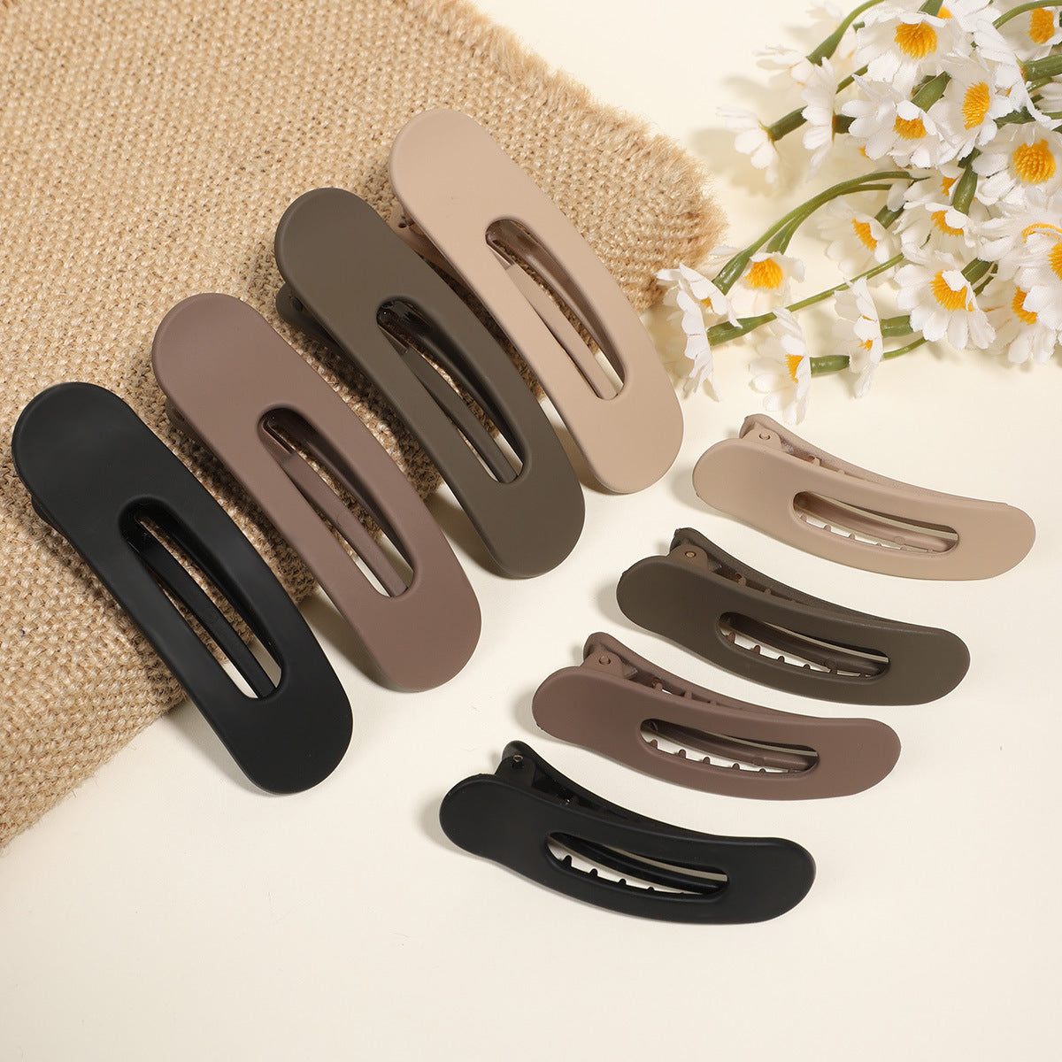 Wholesale Duckbill Clip Advanced Sense Hollow Oval Hairpin