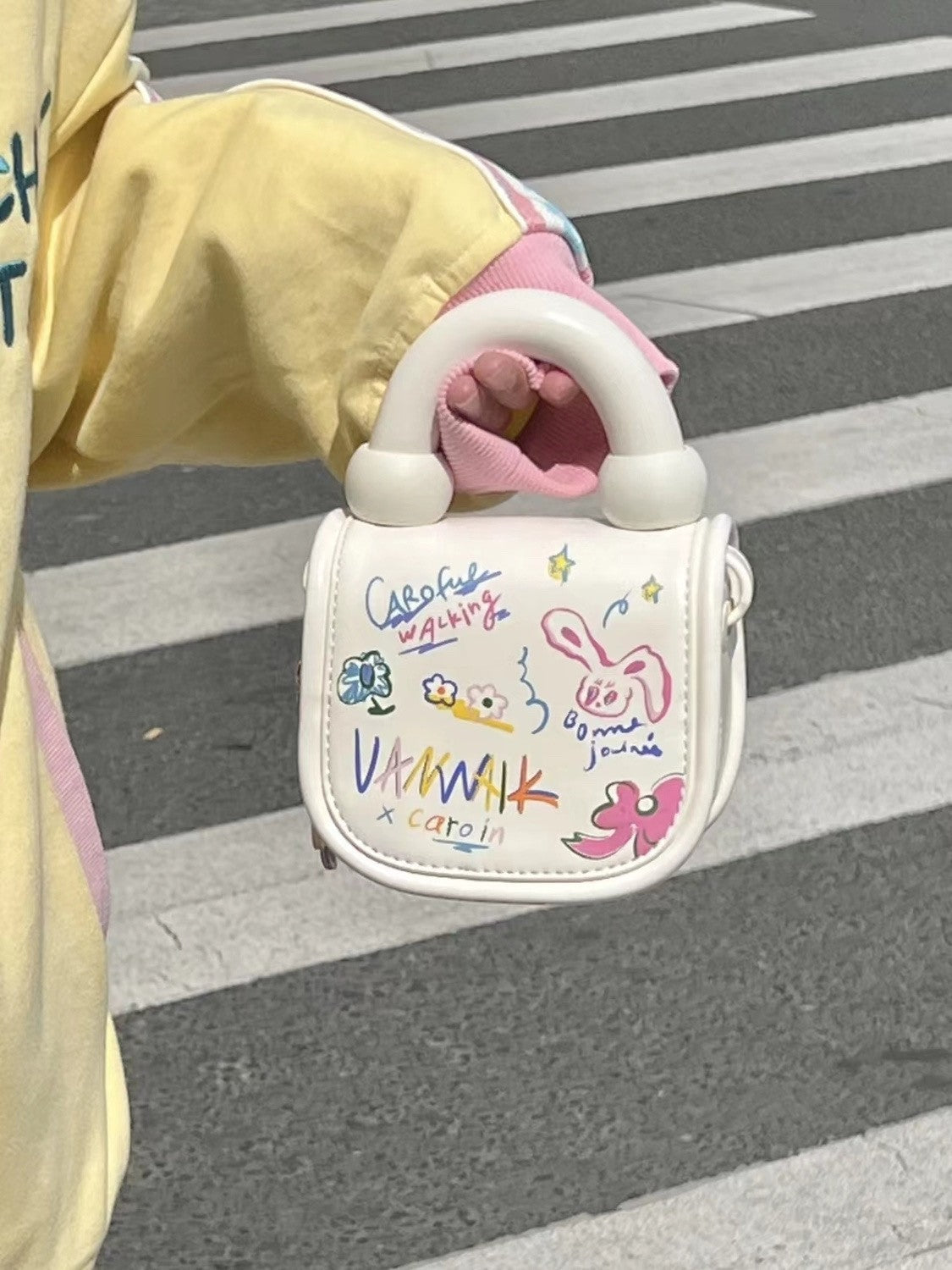 Wholesale Cute Cartoon Graffiti Crossbody Bag