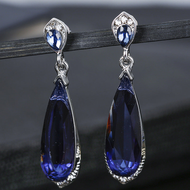 Wholesale Bohemian Turquoise Alloy Geometric Earrings