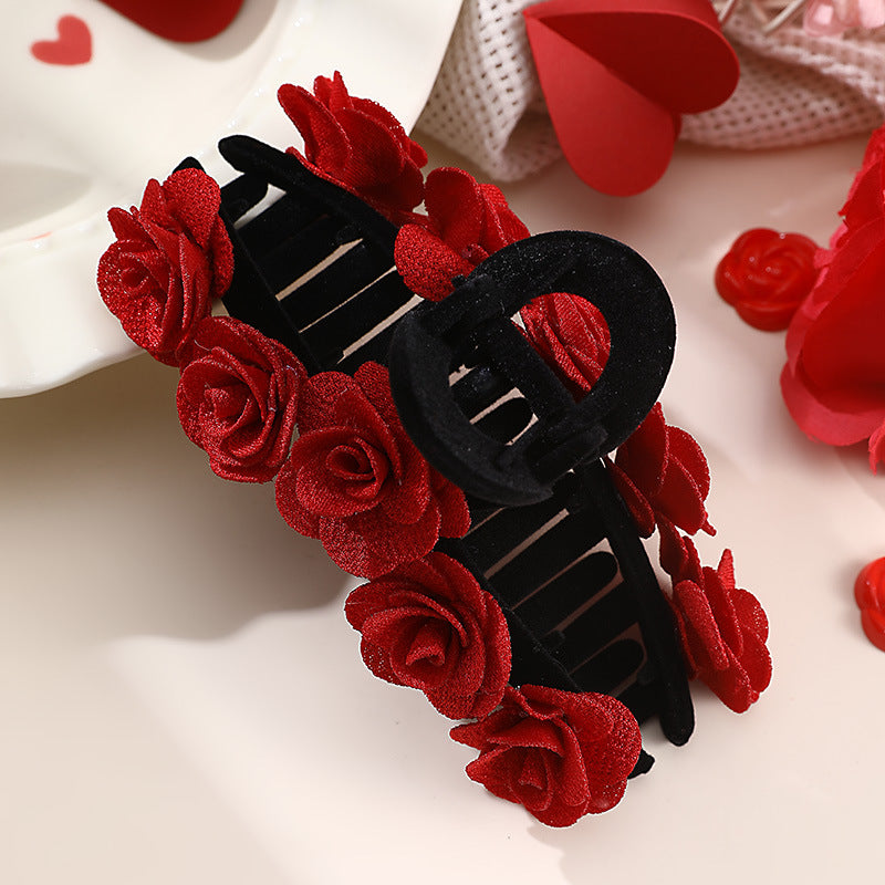 Wholesale red New Year festive hair accessories Bride headdress accessories Valentine's Day hair accessories Head Clip