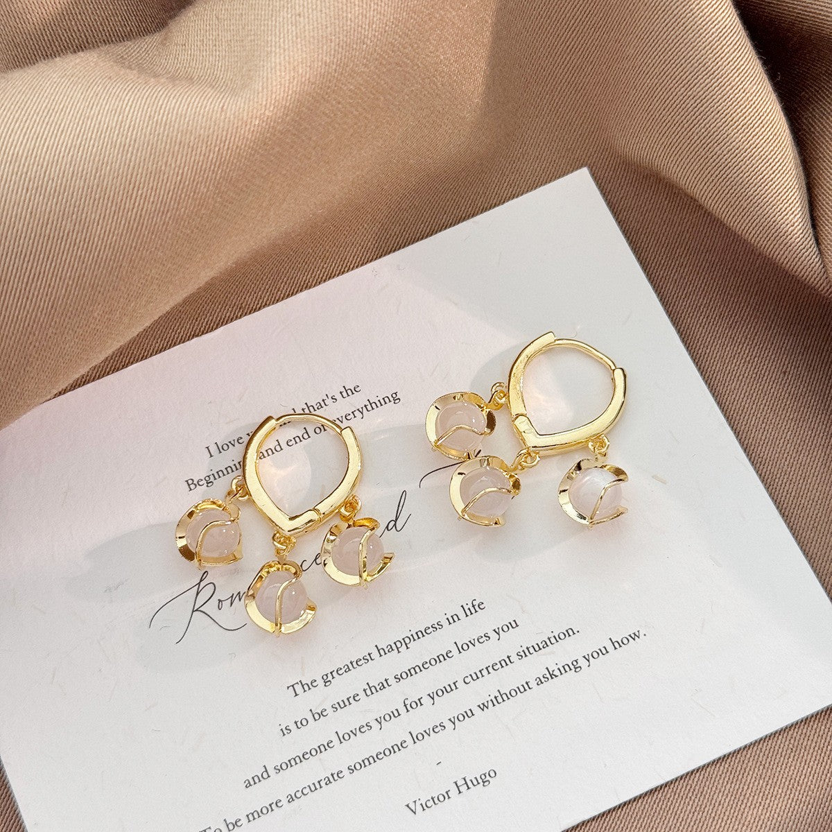 Wholesale Geometric Round Zircon Earrings For Women Stylish Electroplated Ear Studs For Party And Everyday Wear Gift