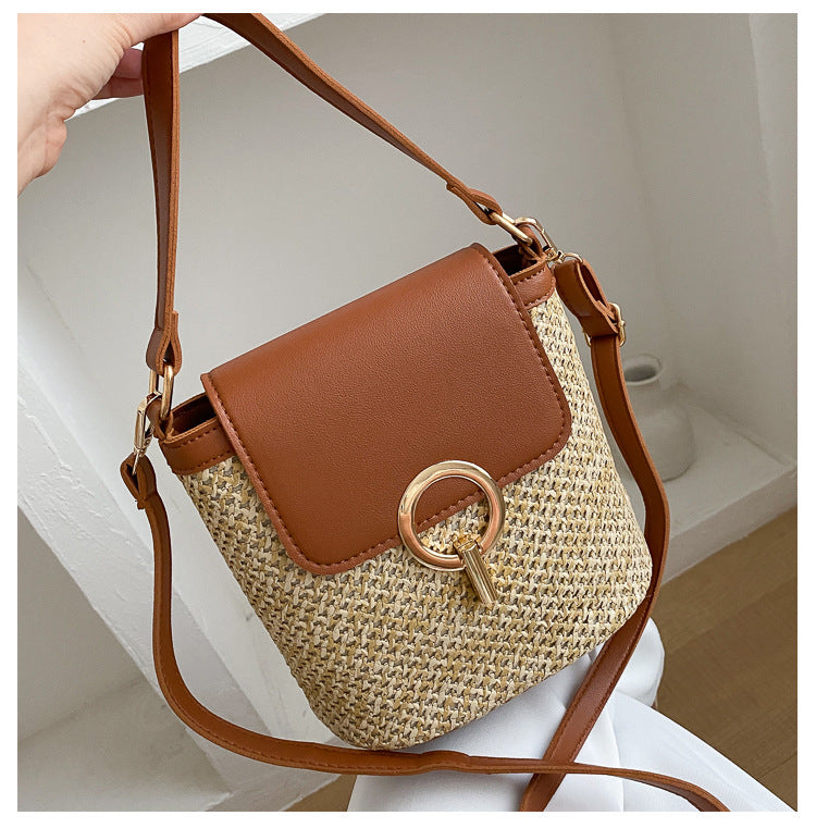 Wholesale Handheld Crossbody Straw Woven Bag