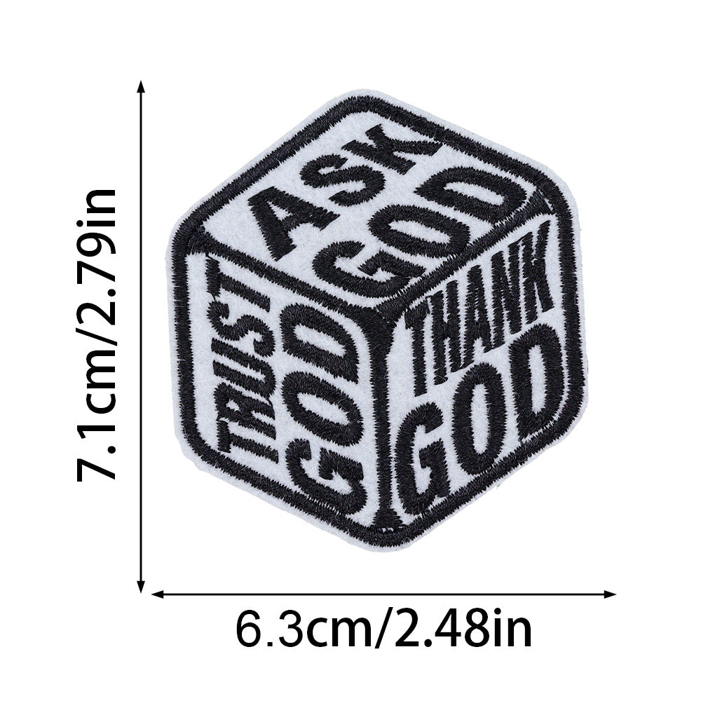 Wholesale Embroidered Patch Set Prayer Theme DIY Decoration