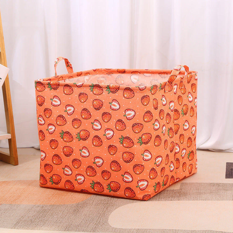 Wholesale Cotton and Linen Thickened Foldable Storage Basket