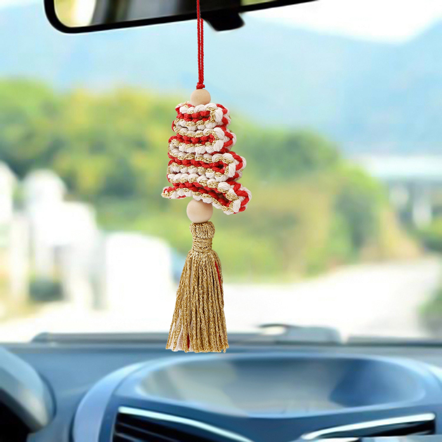 Wholesale New Hot Selling Christmas Hand-woven Tassel DIY Christmas Tree Pendant