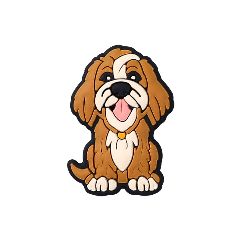 Wholesale  20pcs   Love Dog Silicone Beads  Focal Beads