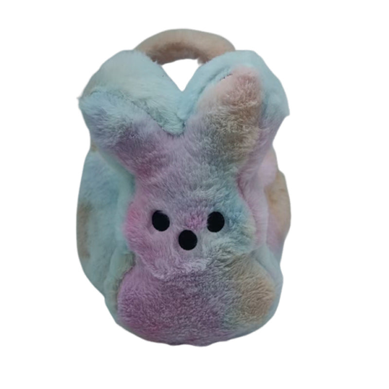 Wholesale Easter Basket Egg Decoration Plush Rabbit Tail Storage Basket