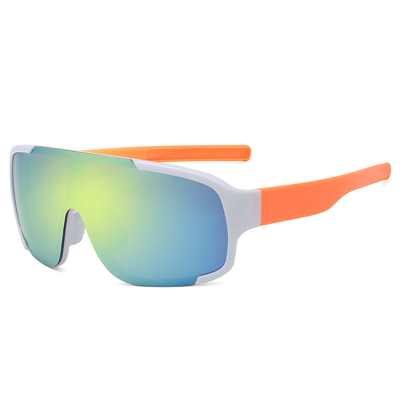 Wholesale Road cycling white mercury sunglasses fashion mountaineering running one-piece sunglasses anti-ultraviolet