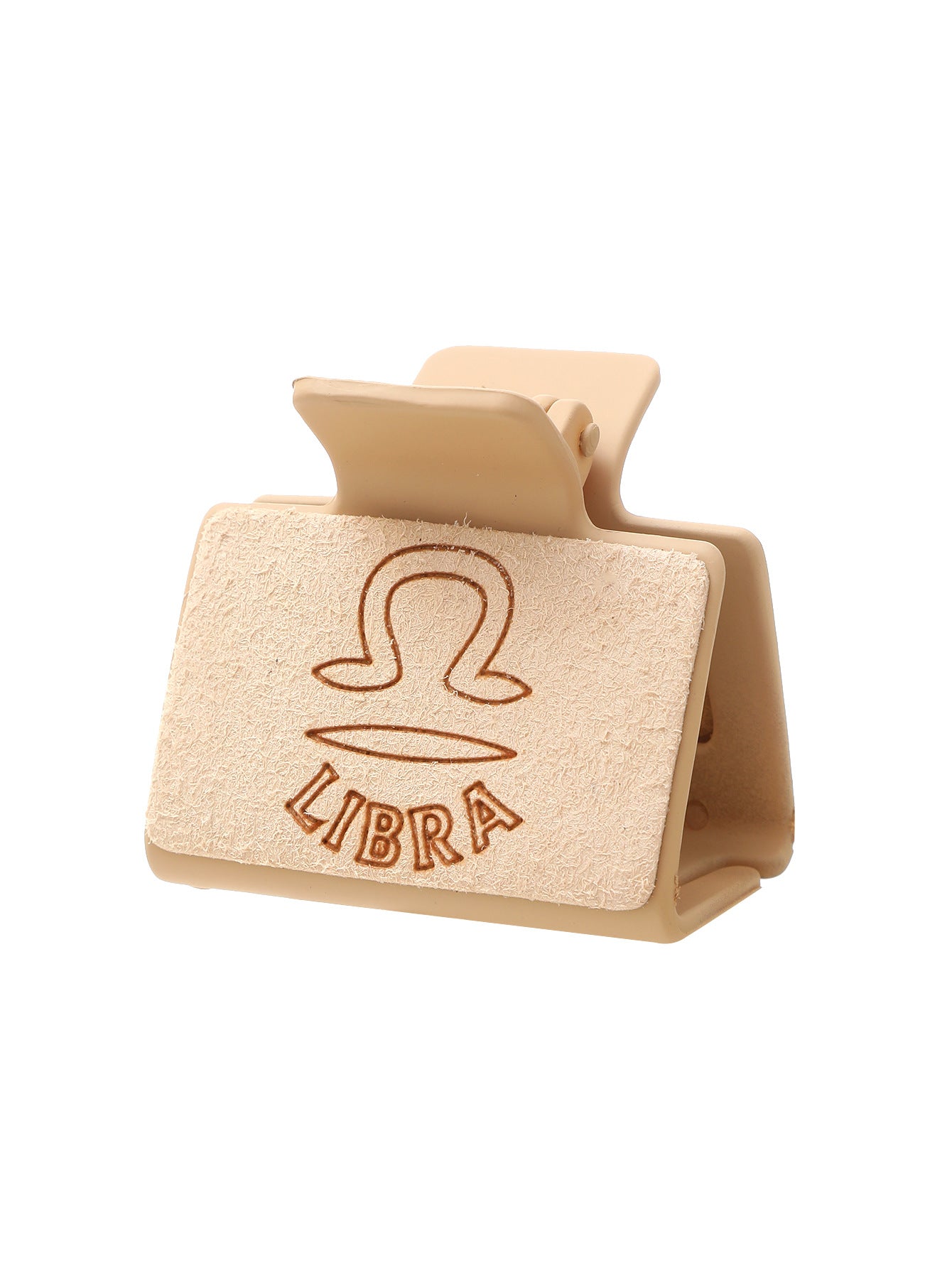 Wholesale Western Style Zodiac Shark Hair Clip Laser Engraved Microfiber Minimalist Updo Hair Clip For Everyday Styling And Gift