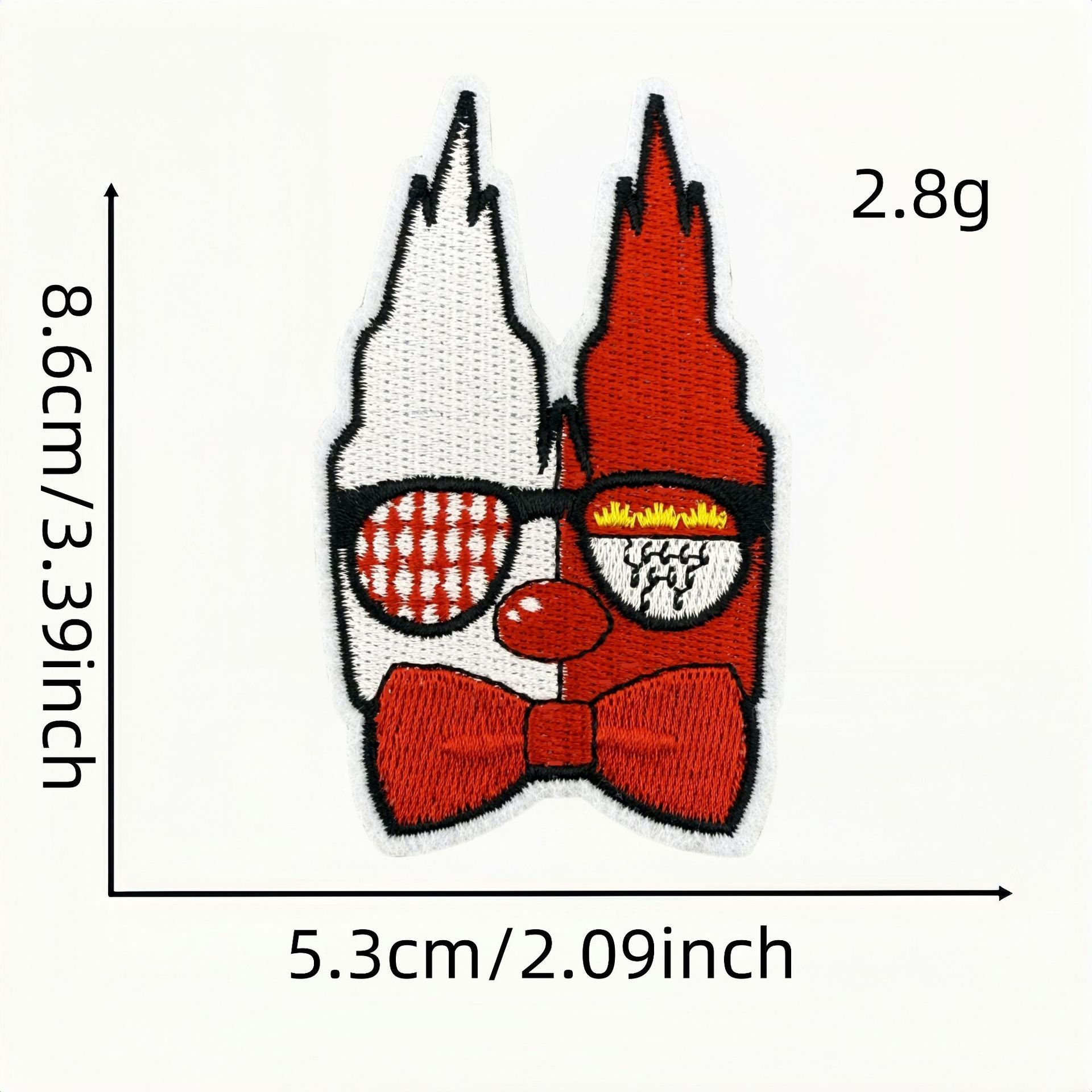 Wholesale Carnival cartoon red clown DIY patches