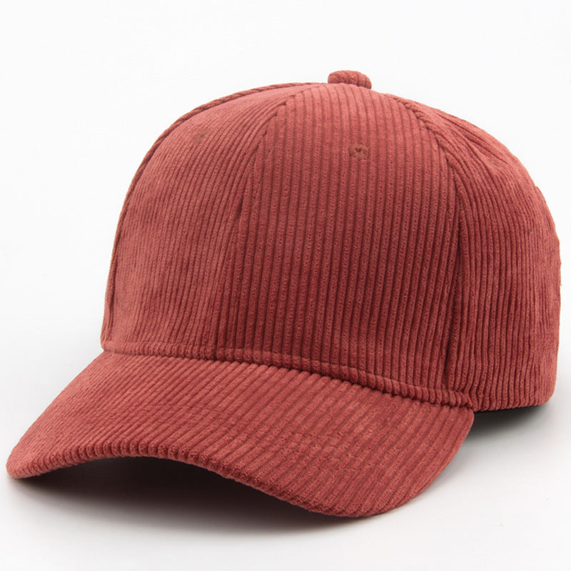 Wholesale Autumn and Winter Corduroy Stick Solid Color Retro Casual Warm Hat