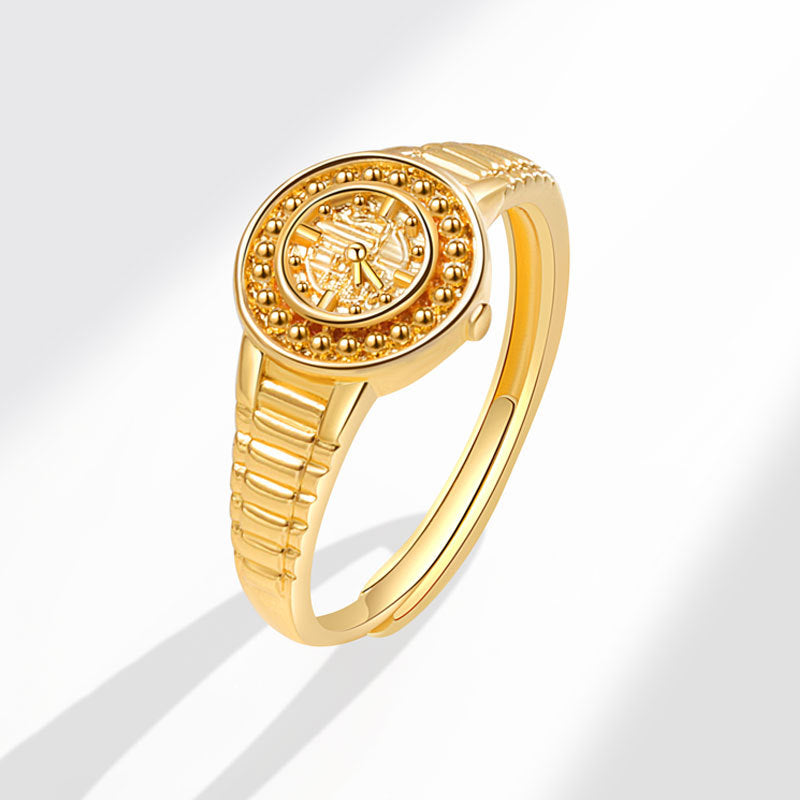 Anillo de reloj de palabras sin parar de cobre al por mayor de cobre