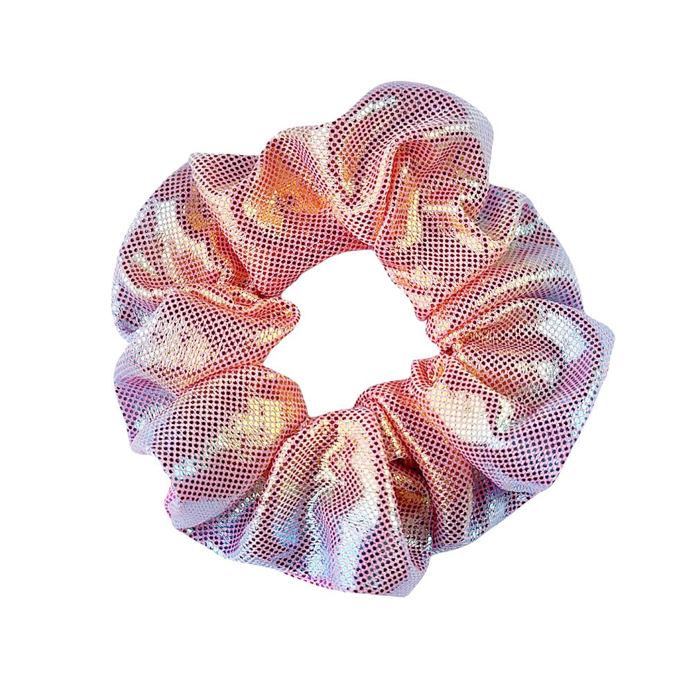 Wholesale laser bronzing large intestine gradient color plate hair rope horsetail large intestine ring