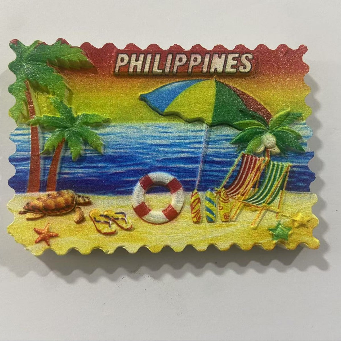 Wholesale Refrigerator Magnet UV Relief Resin Crafts  Magnetic Refrigerator Magnet Souvenir