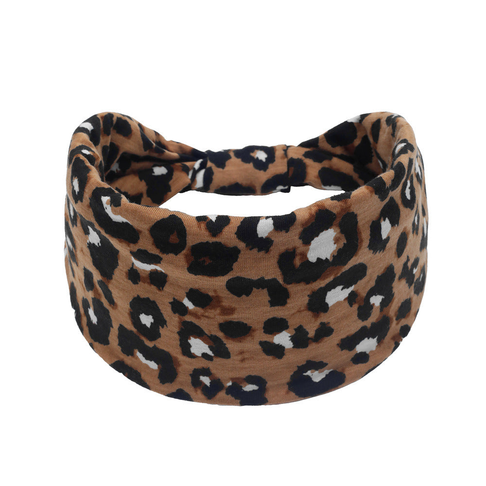 Wholesale Non-slip Bohemian Leopard Print Headband