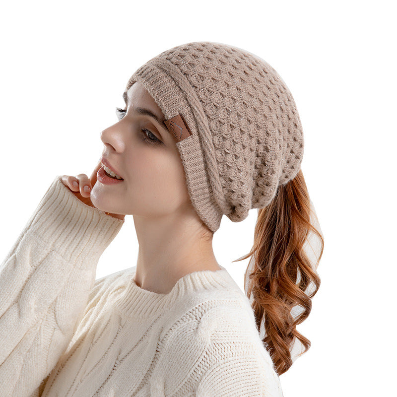 Wholesale Autumn and Winter Warm Ear Protection Pullover Knitted Beanie