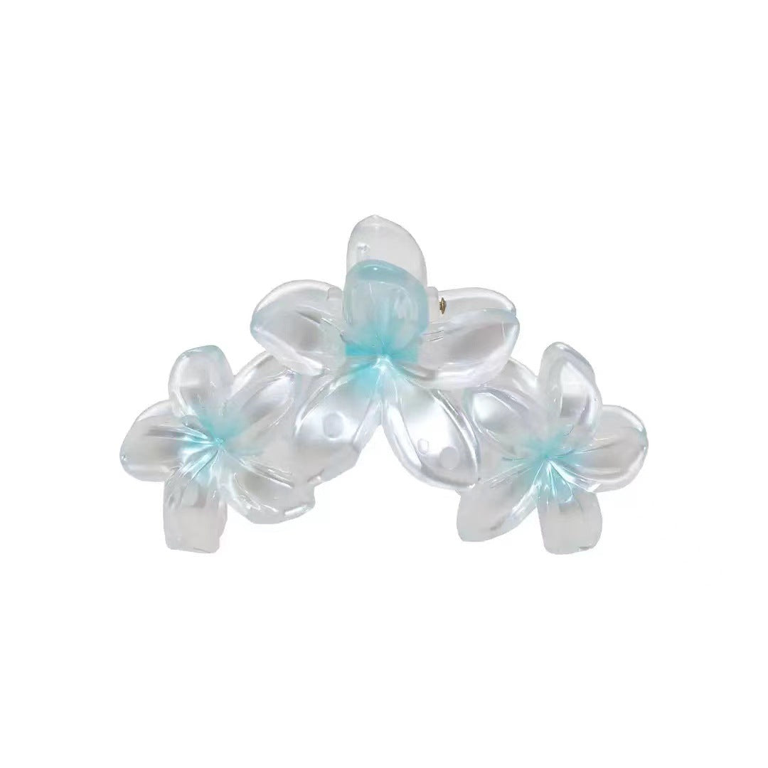 Wholesale Large 8CM Gradient Color Plumeria Flower Hairpin