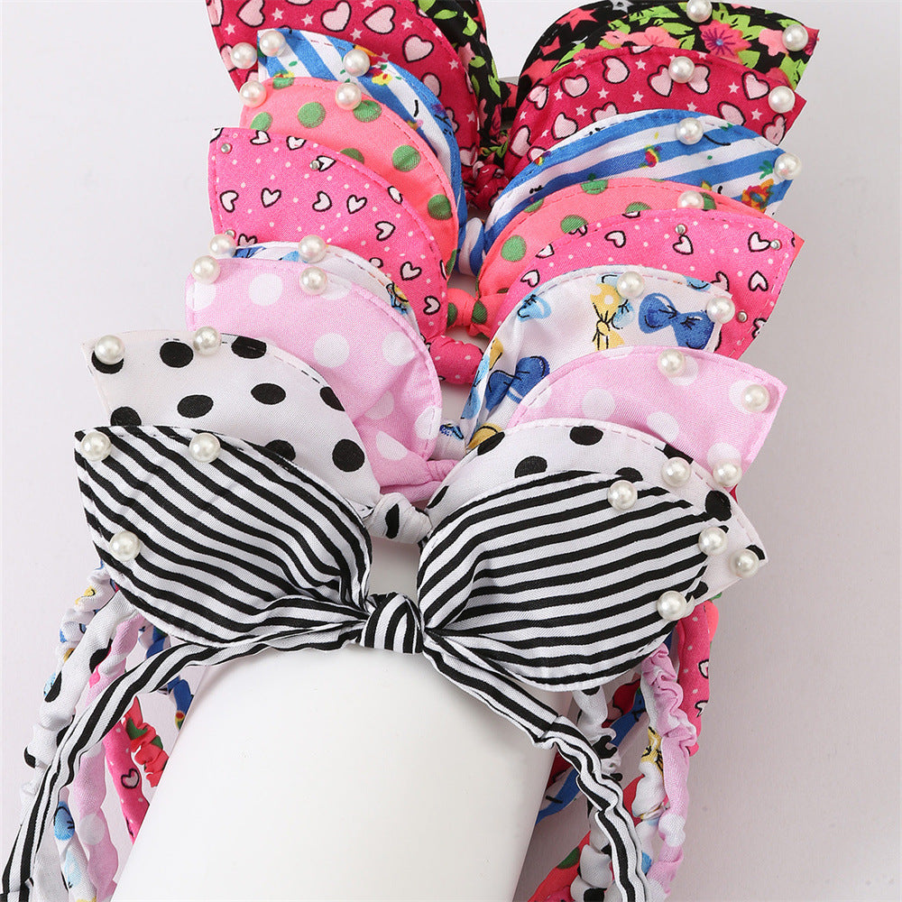 Wholesale Candy Color Sequin Bow Headband Cartoon Headband