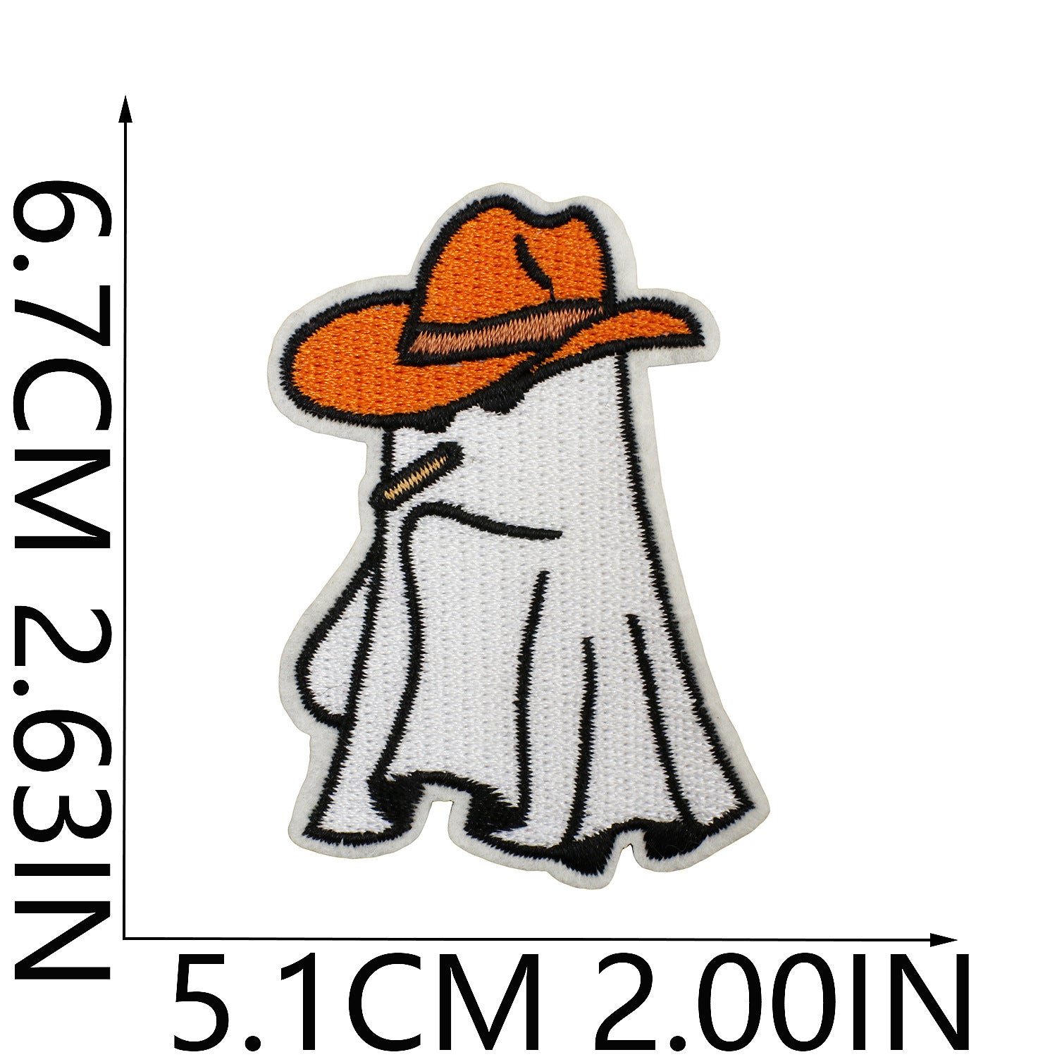Wholesale  Ghost Witch Embroidered Patches For Clothing Bicycle Bag Decorative Gift