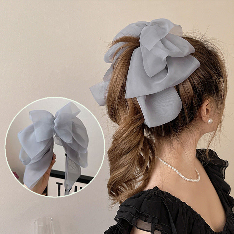Wholesale Bow Tie Extra Large Satin Hair Clips
