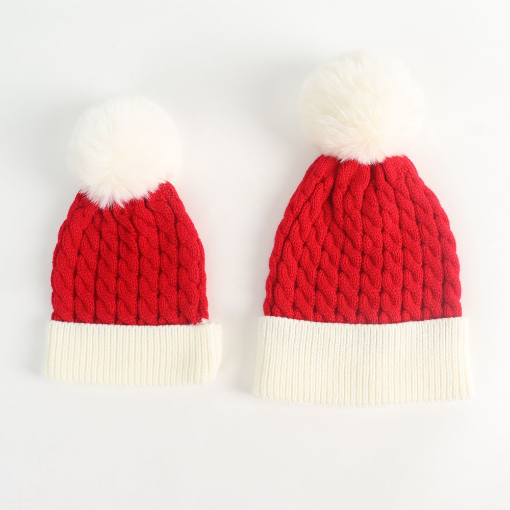 Wholesale Parent-child Christmas Hat Winter Woolen Hat Outdoor Warm Knitted Hat