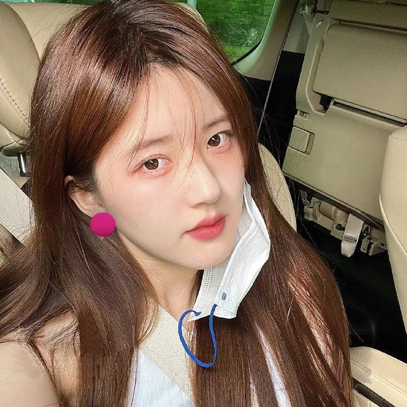 Wholesale Dopamine Rose Red Earrings