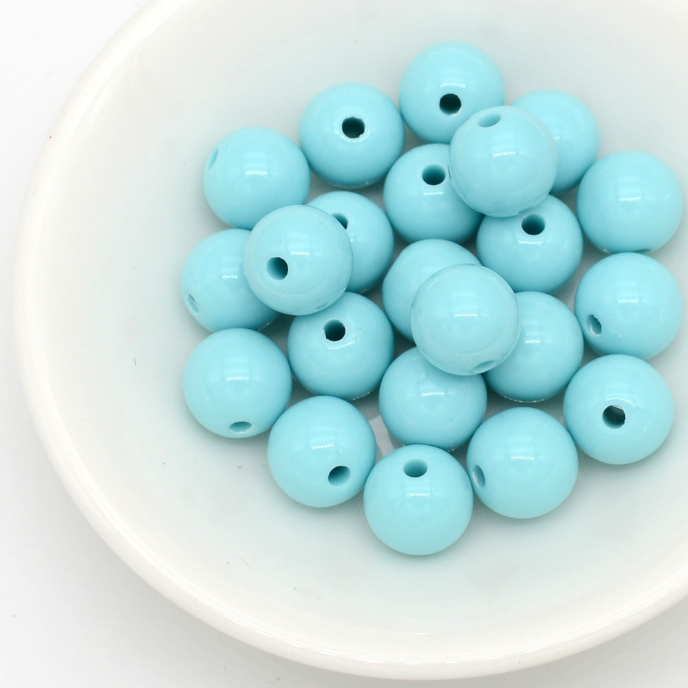 Wholesale Acrylic Iridescent Round Beads 8Mm Mixed Colors DIY Jewelry Making Fashion Accessory Craft Supply For Gifts
