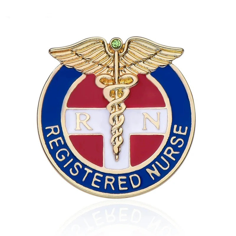 Wholesale RN First Aid Medical Star of Life Brooch Badge Accessories