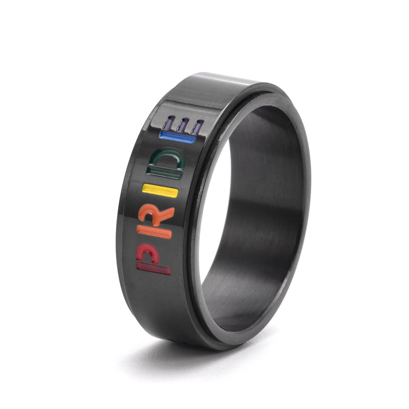 Wholesale Titanium Steel Pride Gay Ring