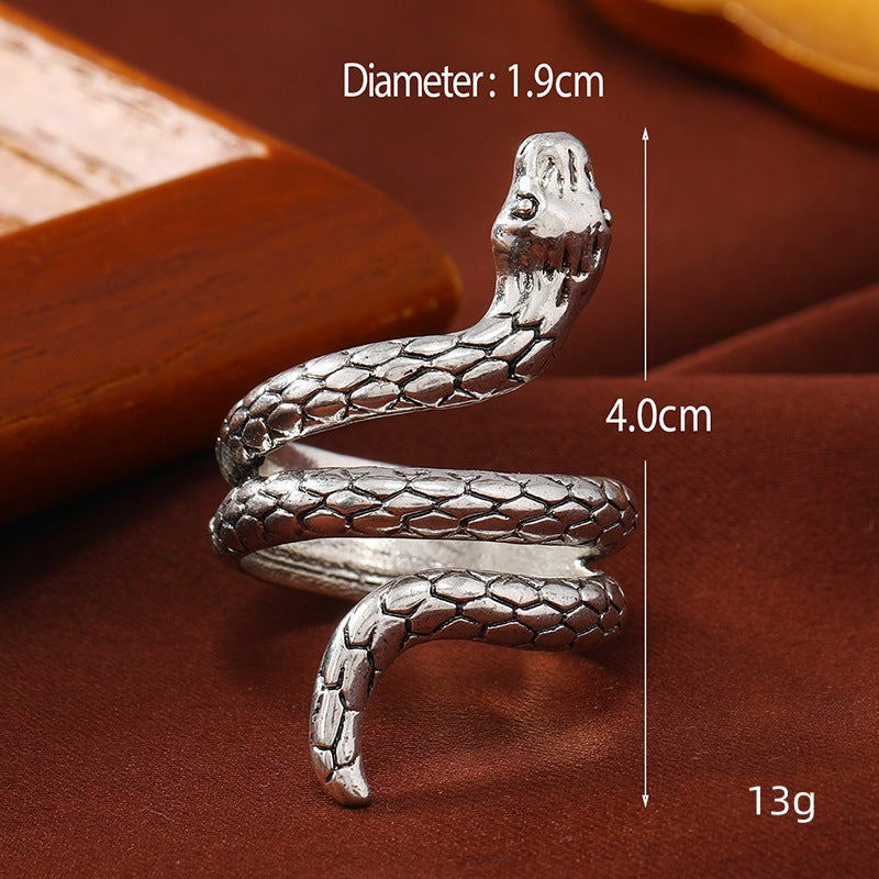 Wholesale Vintage Snake Bone Exaggerated Ring