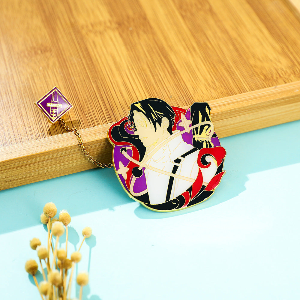 Wholesale Spell Attack Gojo Satoru Metal Pendant Keychain