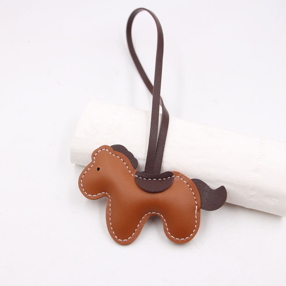 Wholesale Red Artificial Leather Pony Bag Charm Trendy Fashion Accessory For Bags Keys Boutique Resale Gift