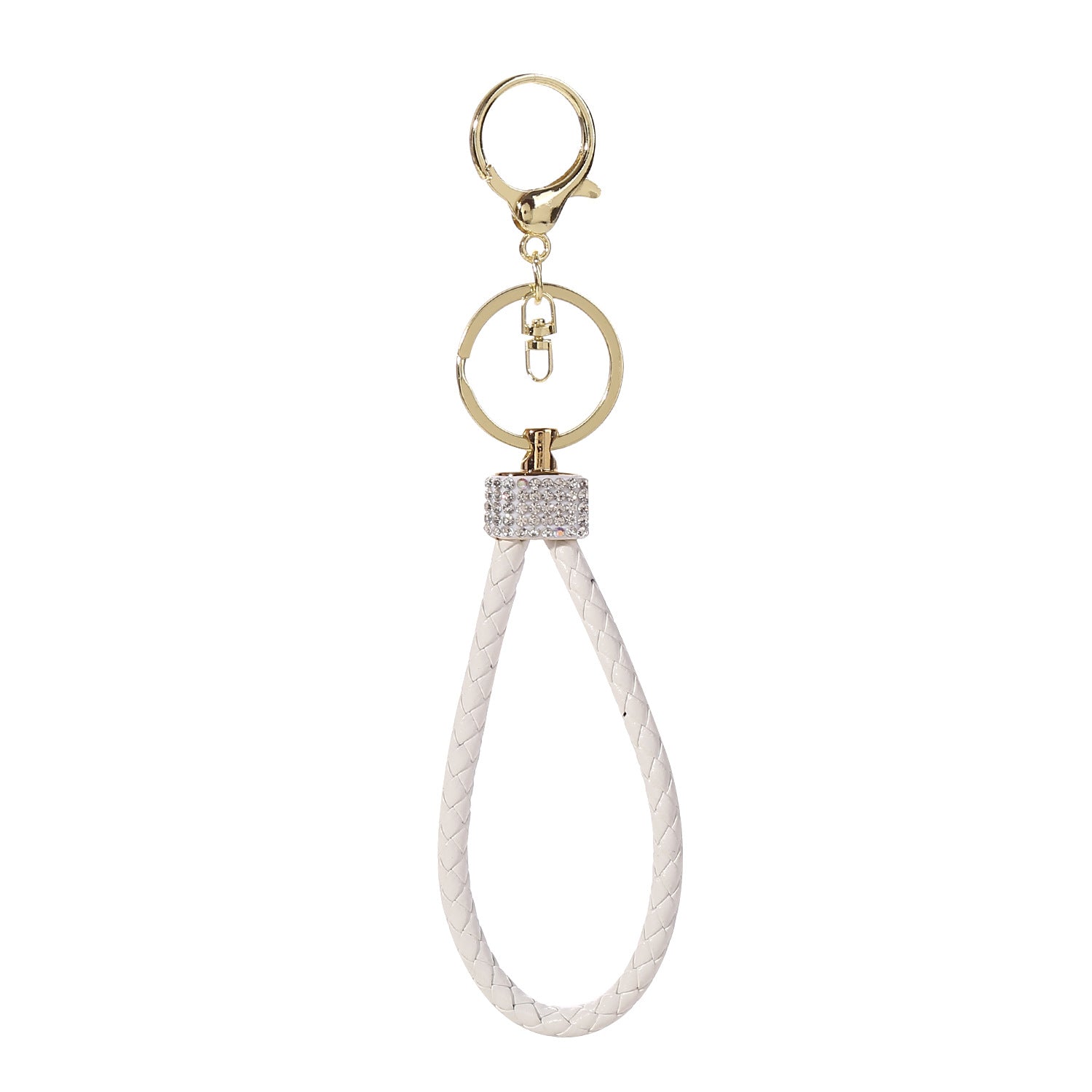 Wholesale Hand Woven Rope Full Diamond Car Keychains