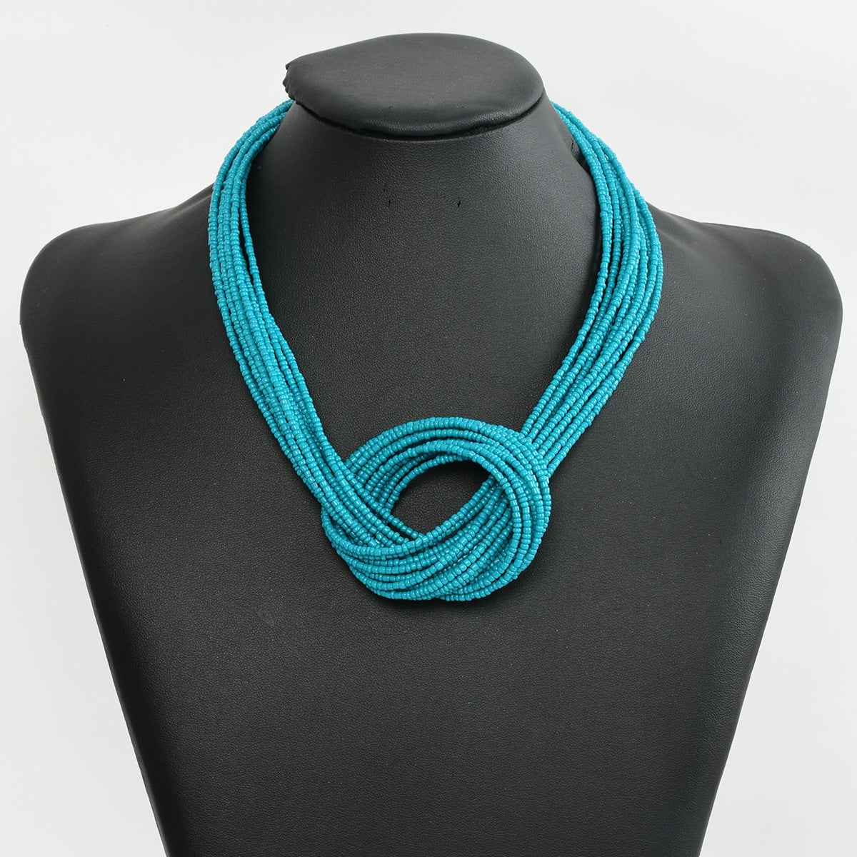Wholesale Layered Beaded Knot Necklace