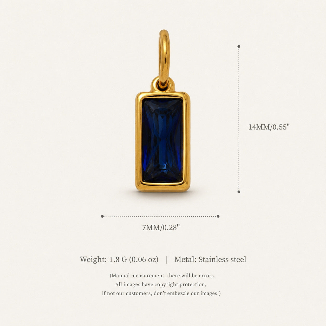 Wholesale Titanium Steel 18K Gold Plated Teardrop Pendant Necklace Snake Bone Chain Birthstone Fashion Accessory For Party Gift