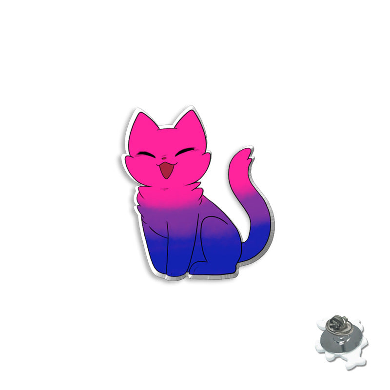 Wholesale Rainbow Animal Series Colorful Cat Breast Needle