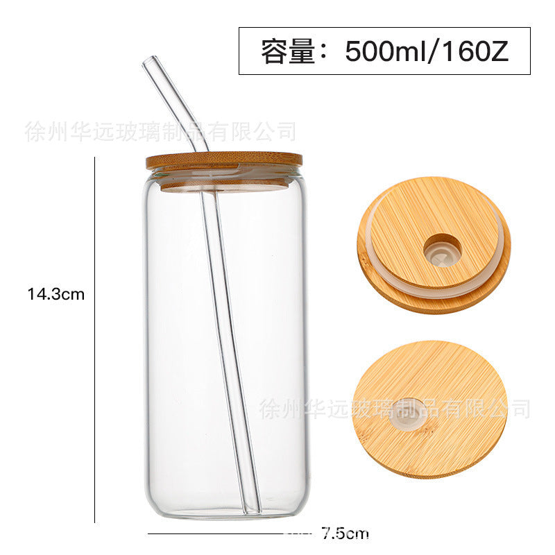 Wholesale 16oz high borosilicate heat-resistant glass cup