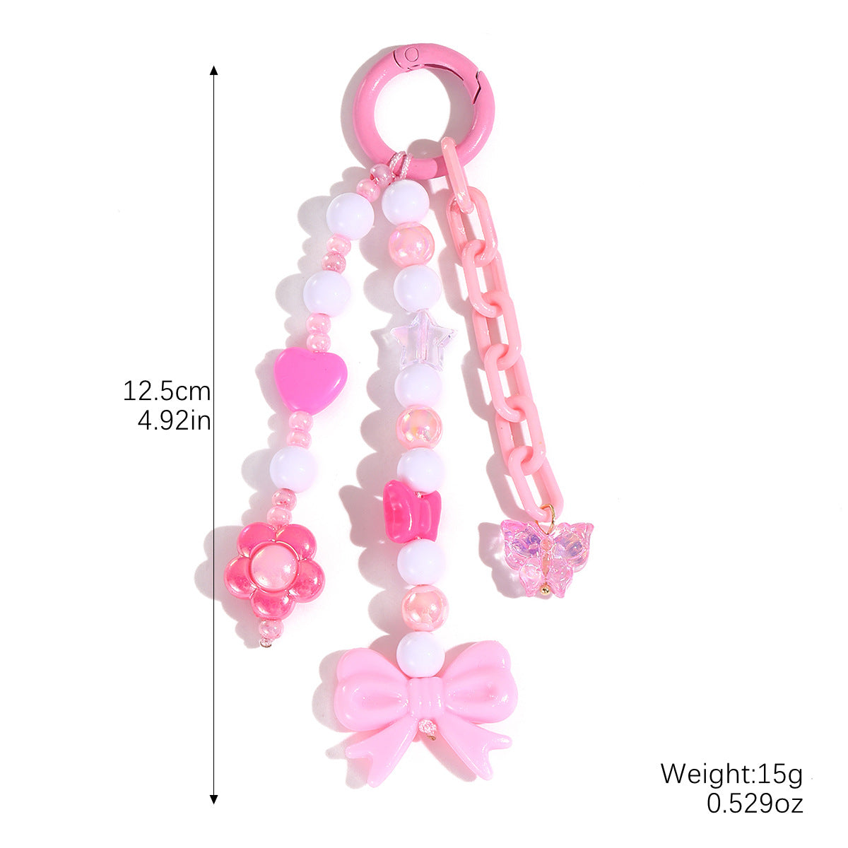 Wholesale Colorful Dopamine Hand-Woven Lanyard Keychain Braided Rope