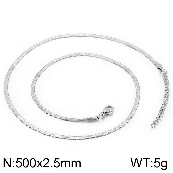 Wholesale personalized blade titanium steel necklace bracelet