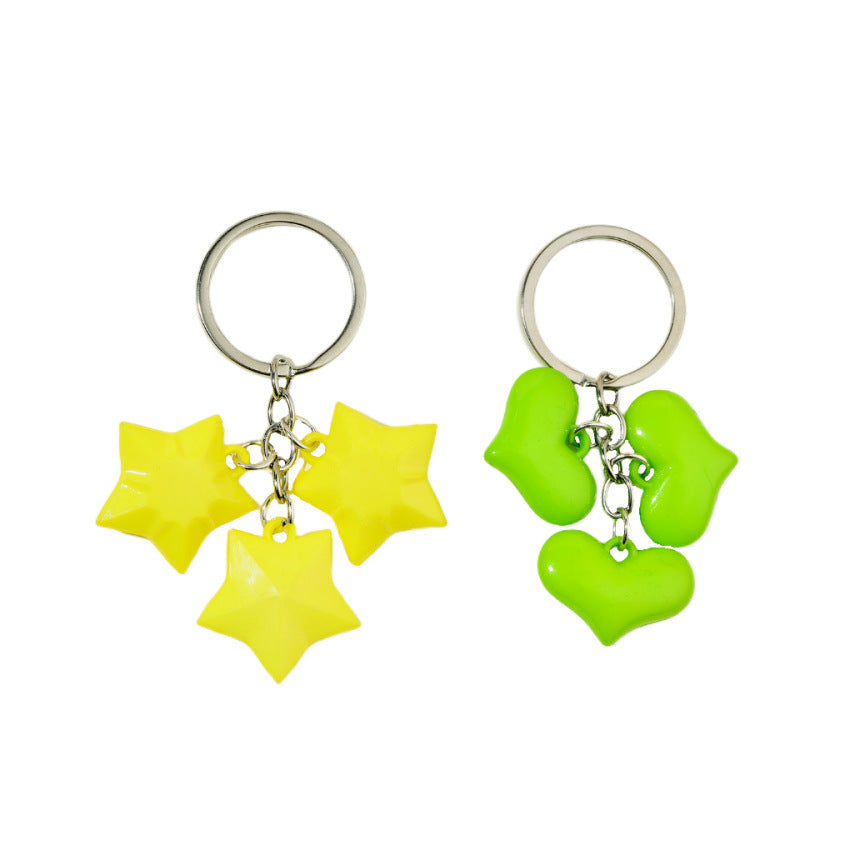 Wholesale Acrylic Love Star Keychain