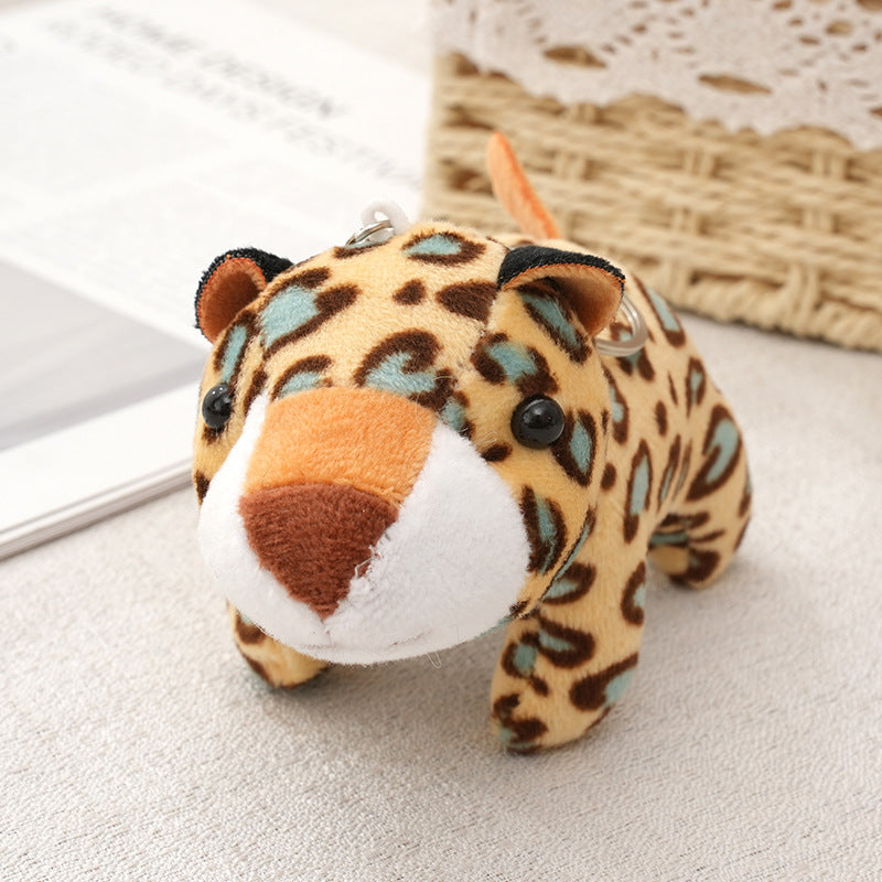 Cadena de llave de juguete relleno de la serie de animales propensas a la jungla al por mayor